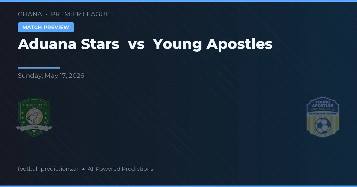 Aduana Stars vs Jóvenes Apóstoles — pronóstico y previa del partido