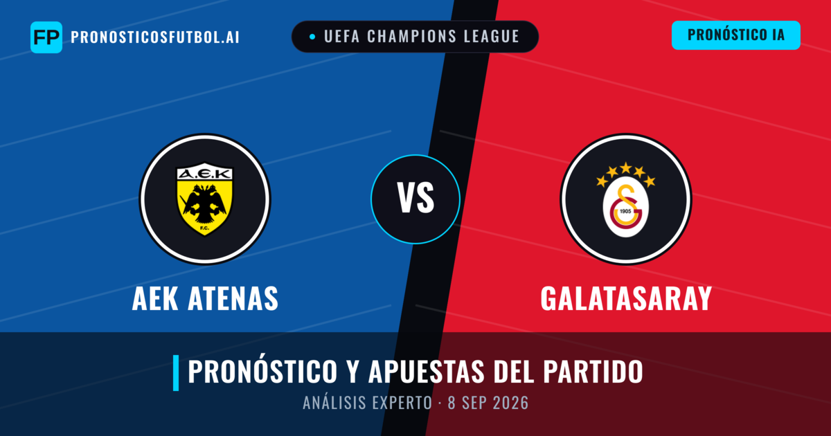 AEK Atenas vs Galatasaray — pronóstico y previa del partido