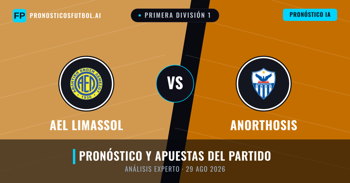 AEL Limassol vs Anorthosis — pronóstico y previa del partido