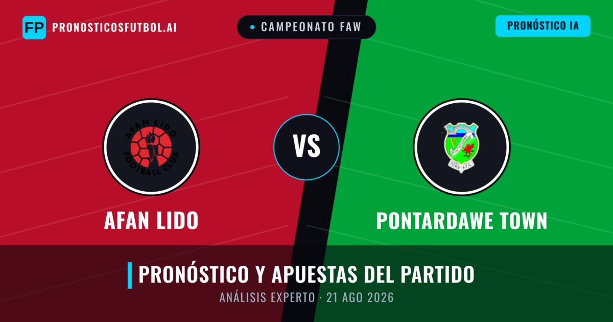 Afan Lido vs Pontardawe Town — pronóstico y previa del partido