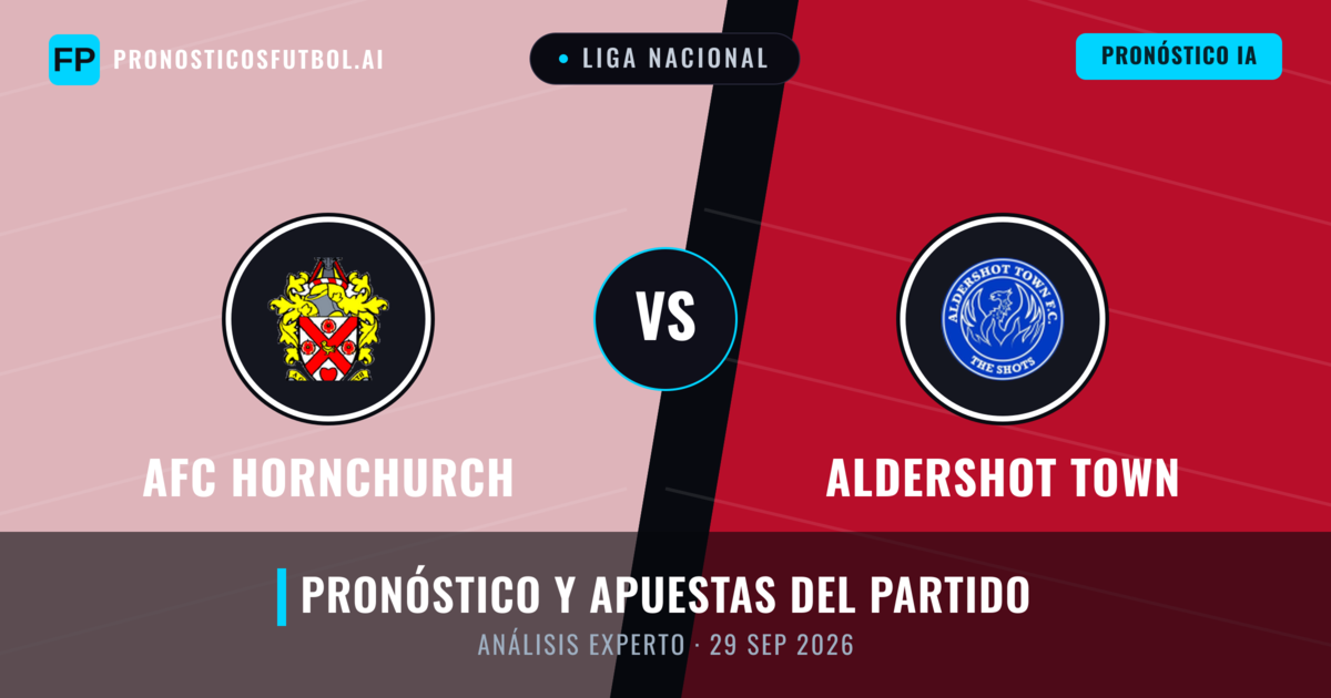 AFC Hornchurch vs Aldershot Town — pronóstico y previa del partido