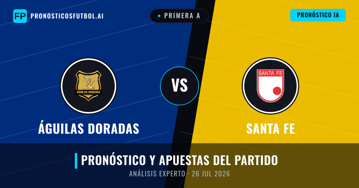 Águilas Doradas vs Santa Fe — pronóstico y previa del partido