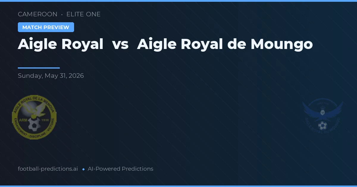 Aigle Royal vs Aigle Royal de Moungo — pronóstico y previa del partido