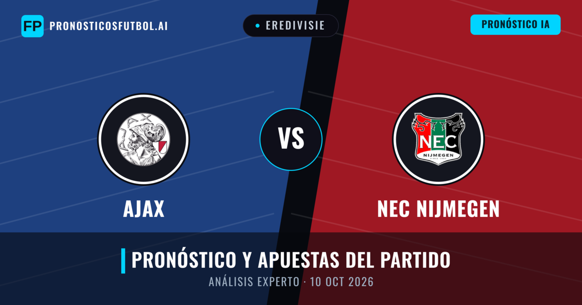 Ajax vs NEC Nijmegen — pronóstico y previa del partido