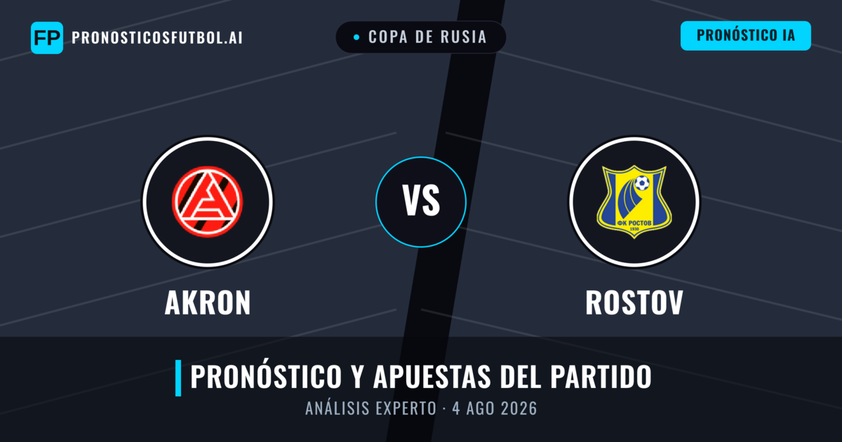 Akron vs Rostov — pronóstico y previa del partido