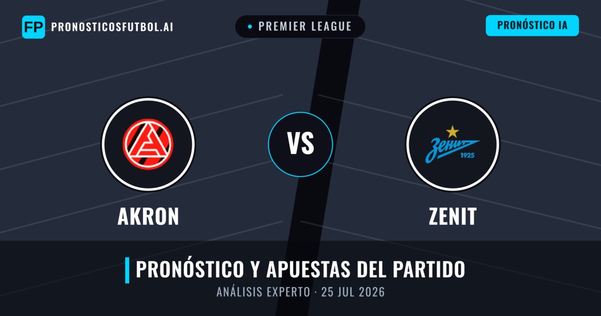 Akron vs Zenit — pronóstico y previa del partido