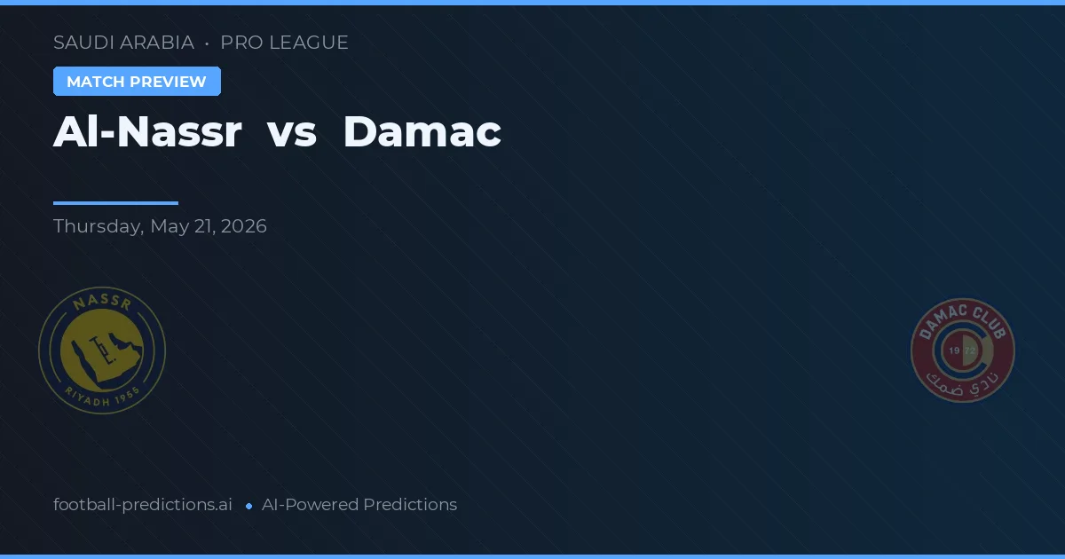 Al Nassr vs Damac — pronóstico y previa del partido