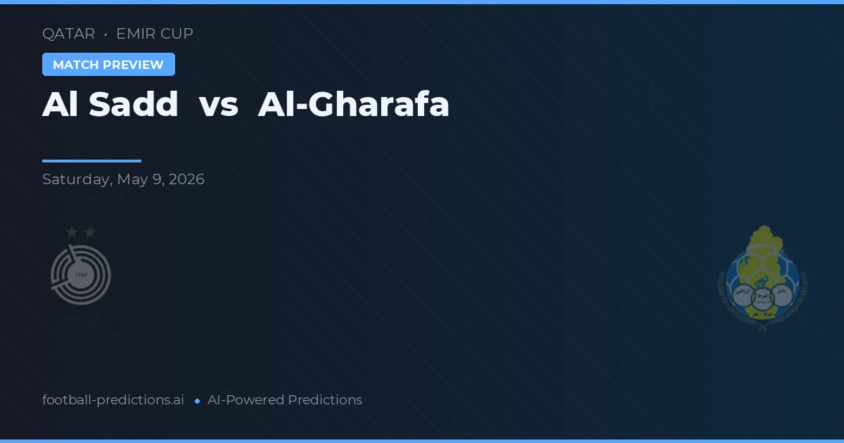 Al Sadd vs Al Gharafa — pronóstico y previa del partido