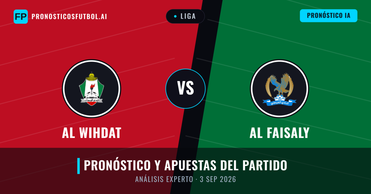 Al Wihdat vs Al Faisaly — pronóstico y previa del partido