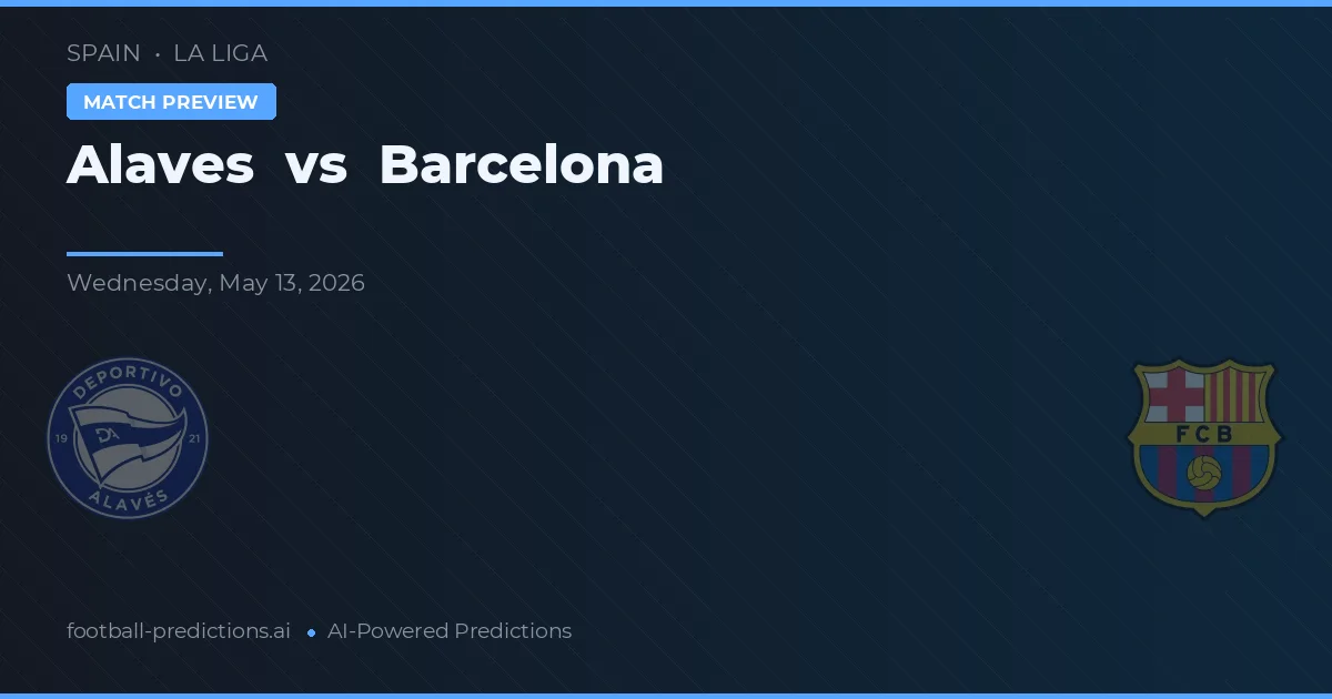 Alavés vs Barcelona — pronóstico y previa del partido