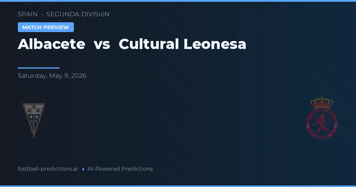 Albacete vs Cultural Leonesa — pronóstico y previa del partido