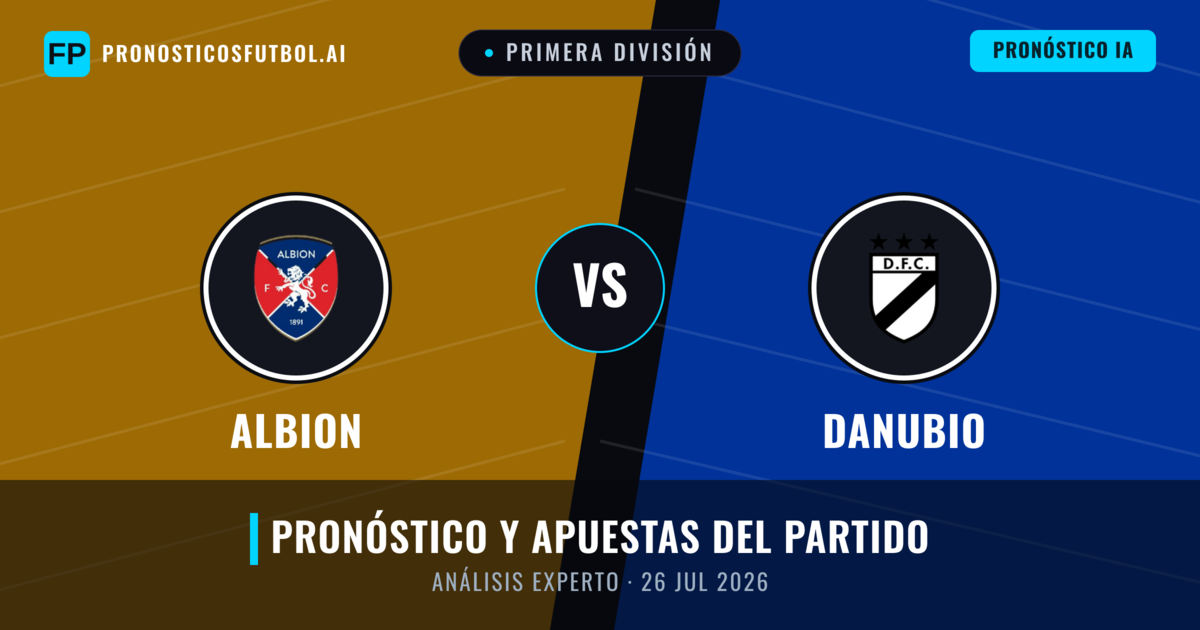 Albion vs Danubio — pronóstico y previa del partido