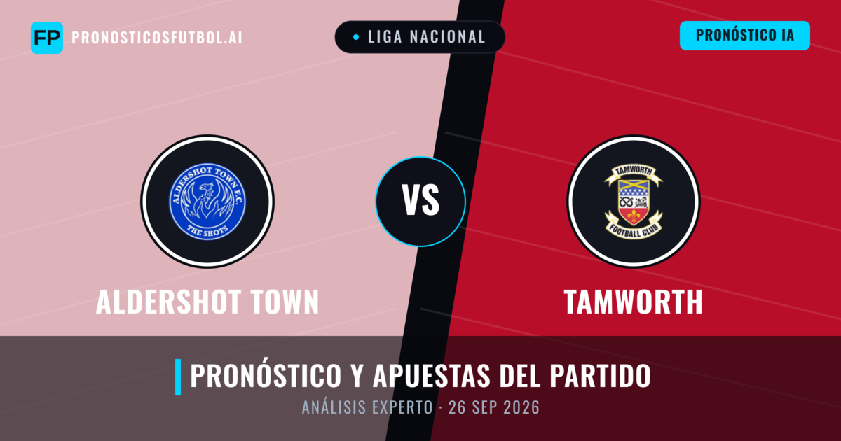 Aldershot Town vs Tamworth — pronóstico y previa del partido