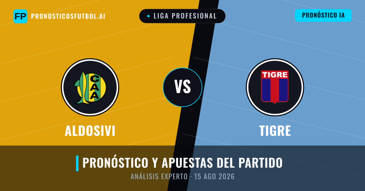Aldosivi vs Tigre — pronóstico y previa del partido