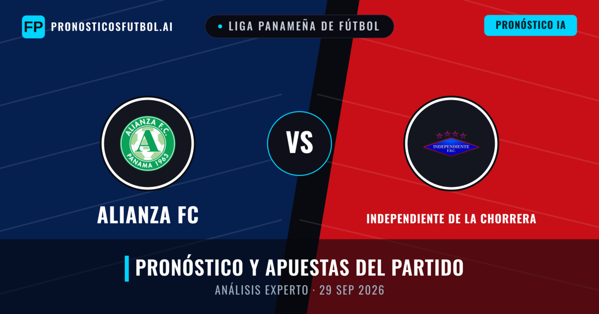 Alianza FC vs Independiente de La Chorrera — pronóstico y previa del partido