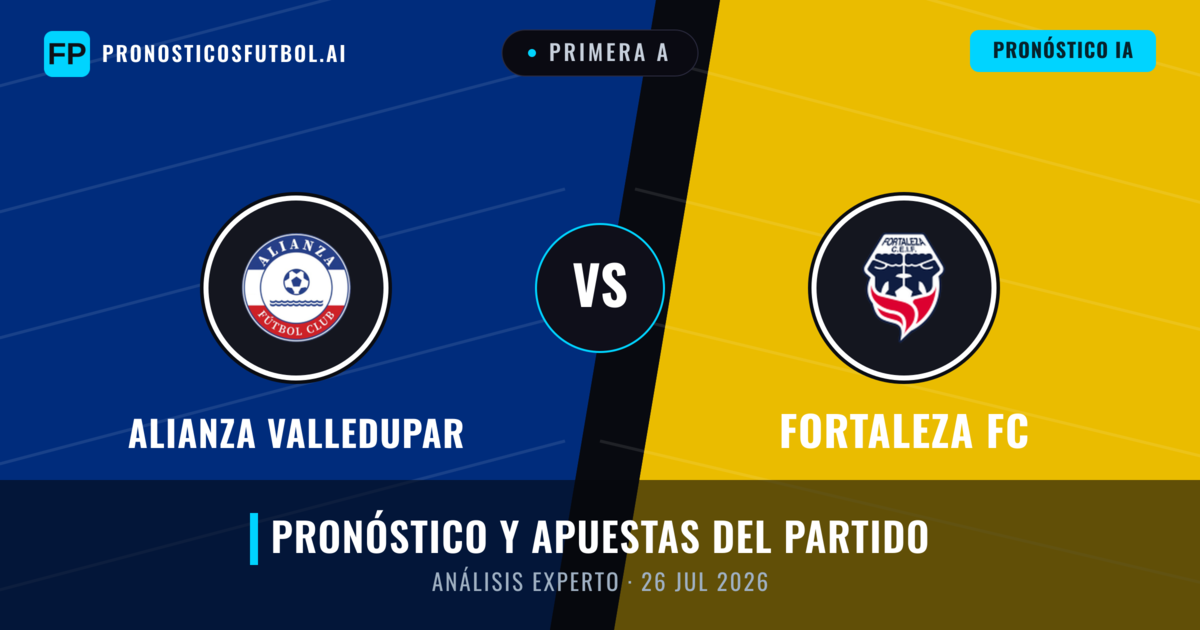 Alianza Valledupar vs Fortaleza FC — pronóstico y previa del partido