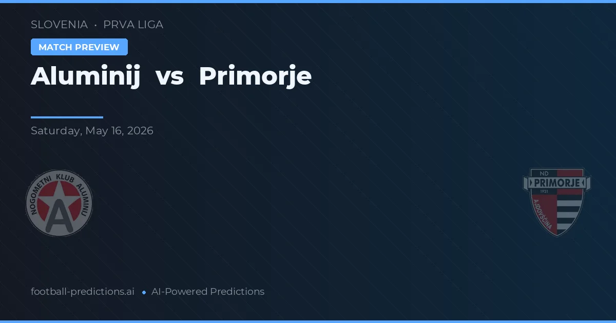 Aluminij vs Primorje — pronóstico y previa del partido