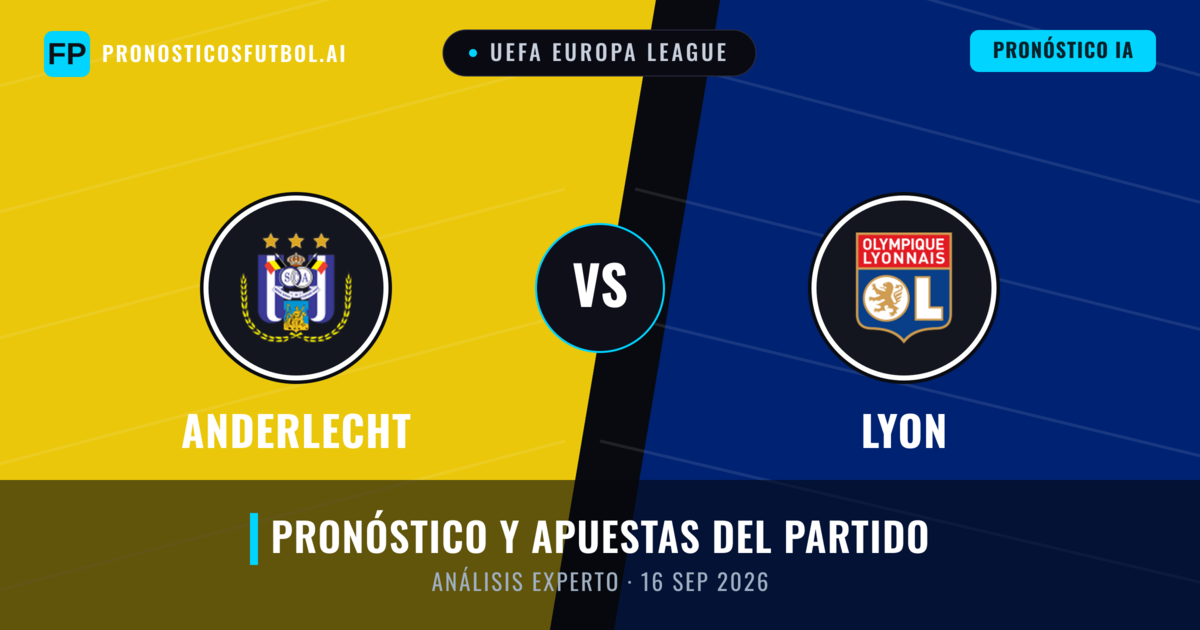 Anderlecht vs Lyon — pronóstico y previa del partido
