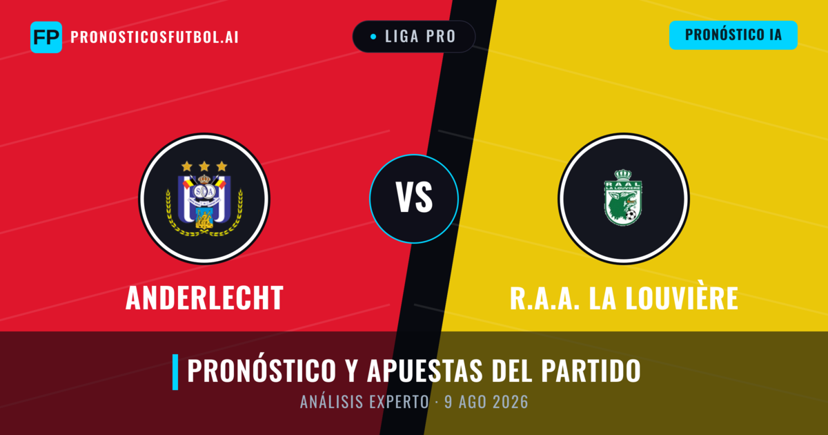 Anderlecht vs R.A.A. La Louvière — pronóstico y previa del partido