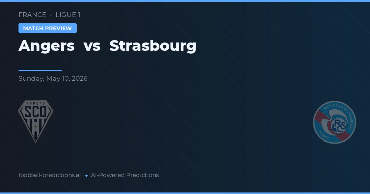 Angers vs Estrasburgo — pronóstico y previa del partido