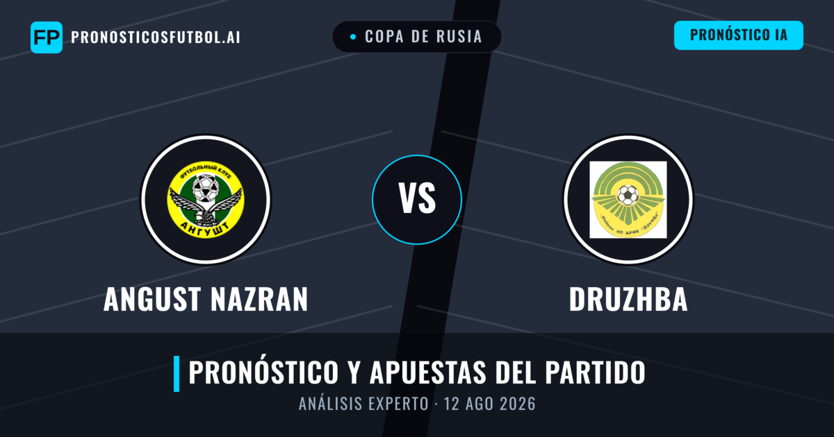 Angust Nazran vs Druzhba — pronóstico y previa del partido