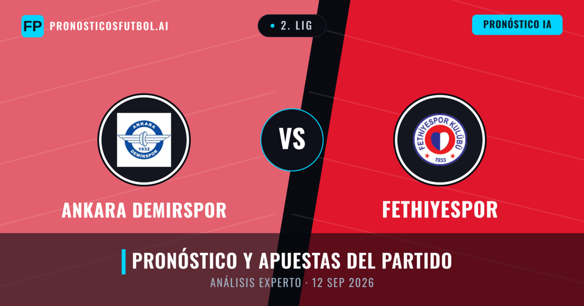 Ankara Demirspor vs Fethiyespor — pronóstico y previa del partido