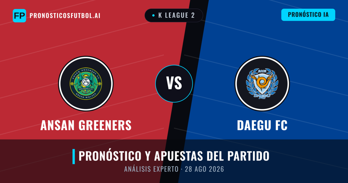 Ansan Greeners vs Daegu FC — pronóstico y previa del partido