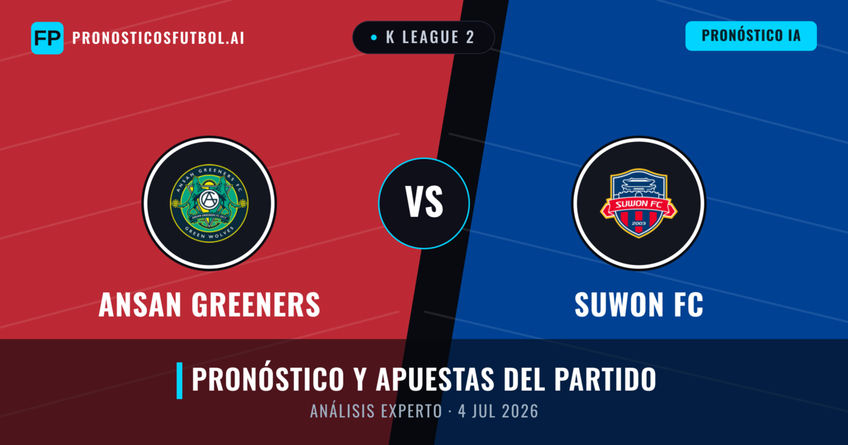 Ansan Greeners vs Suwon FC — pronóstico y previa del partido