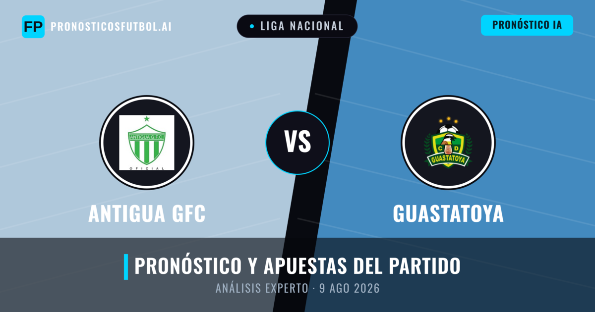 Antigua GFC vs Guastatoya — pronóstico y previa del partido