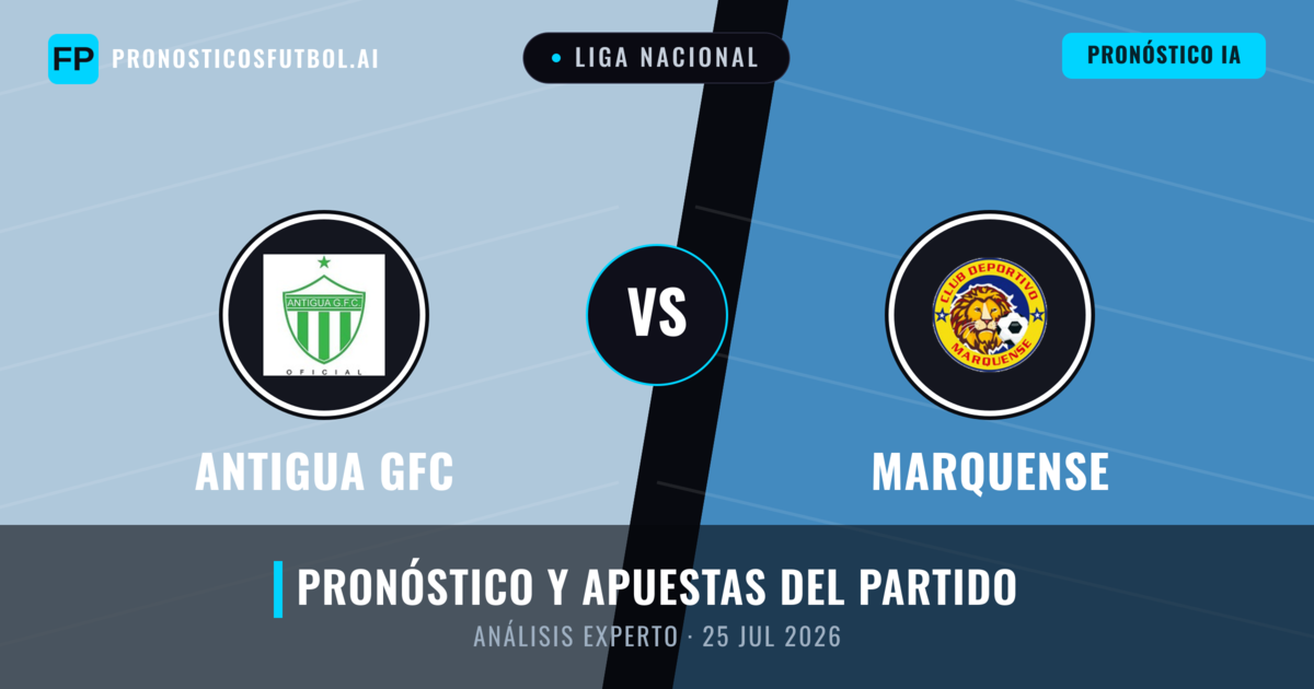 Antigua GFC vs Marquense — pronóstico y previa del partido
