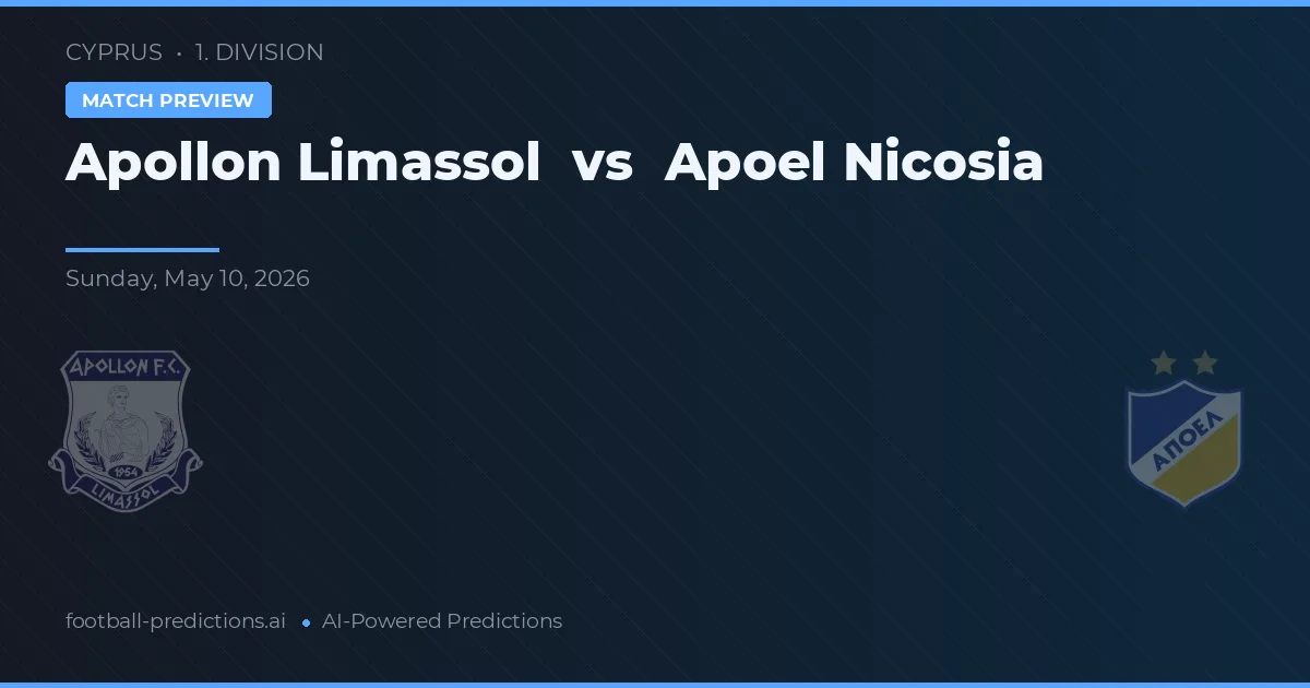 Apollon Limassol vs Apoel Nicosia — pronóstico y previa del partido