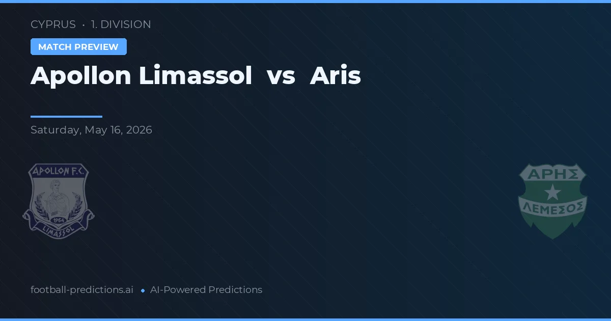 Apollon Limassol vs Aris Limassol — pronóstico y previa del partido