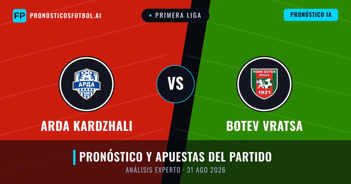 Arda Kardzhali vs Botev Vratsa — pronóstico y previa del partido