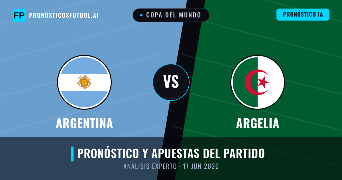 Argentina vs Argelia — pronóstico y previa del partido