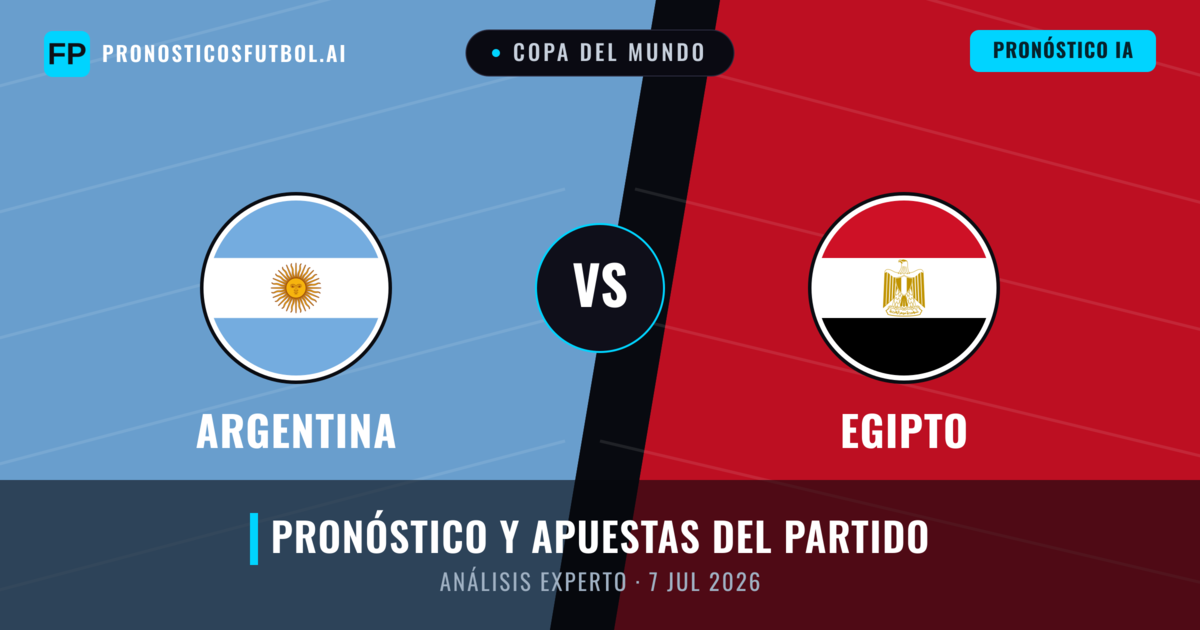 Argentina vs Egipto — pronóstico y previa del partido