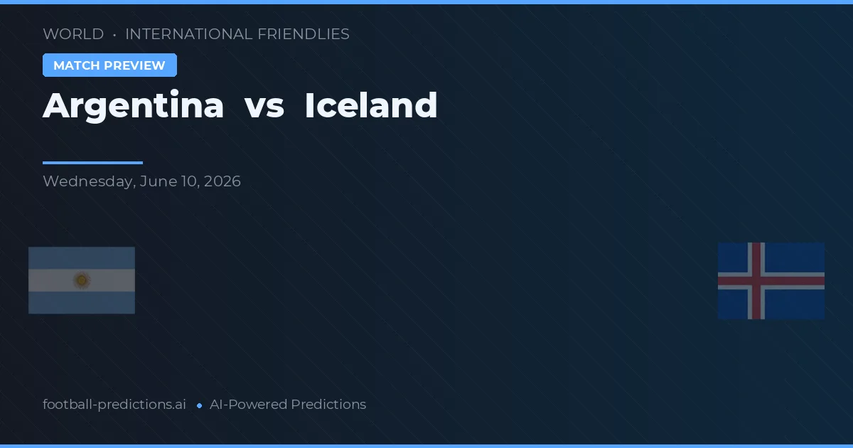 Argentina vs Islandia — pronóstico y previa del partido