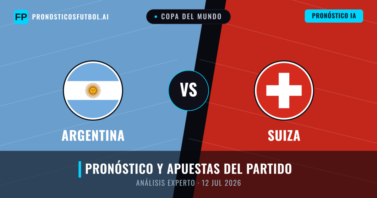 Argentina vs Suiza — pronóstico y previa del partido