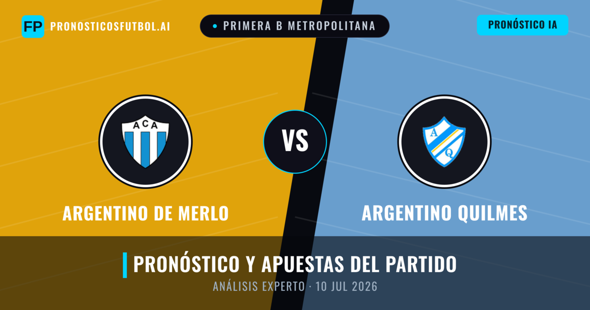 Argentino de Merlo vs Argentino Quilmes — pronóstico y previa del partido
