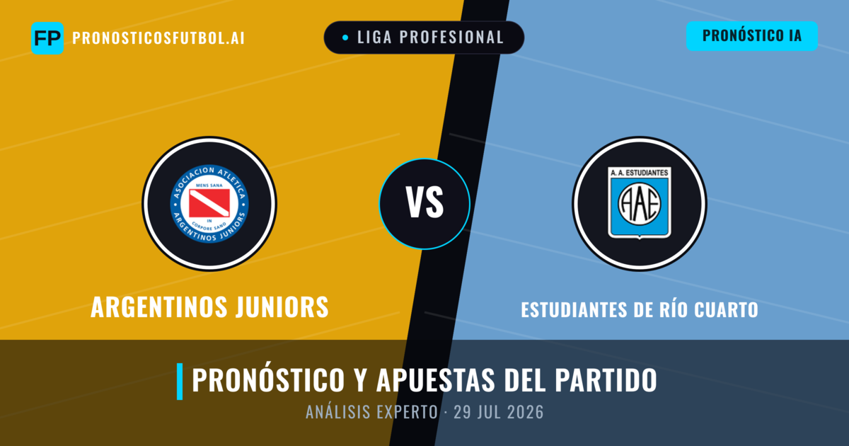 Argentinos Juniors vs Estudiantes de Río Cuarto — pronóstico y previa del partido