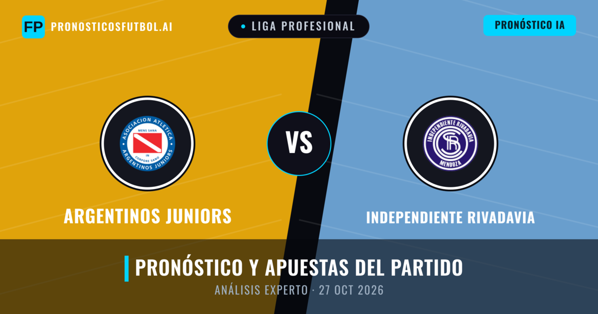 Argentinos Juniors vs Independiente Rivadavia — pronóstico y previa del partido