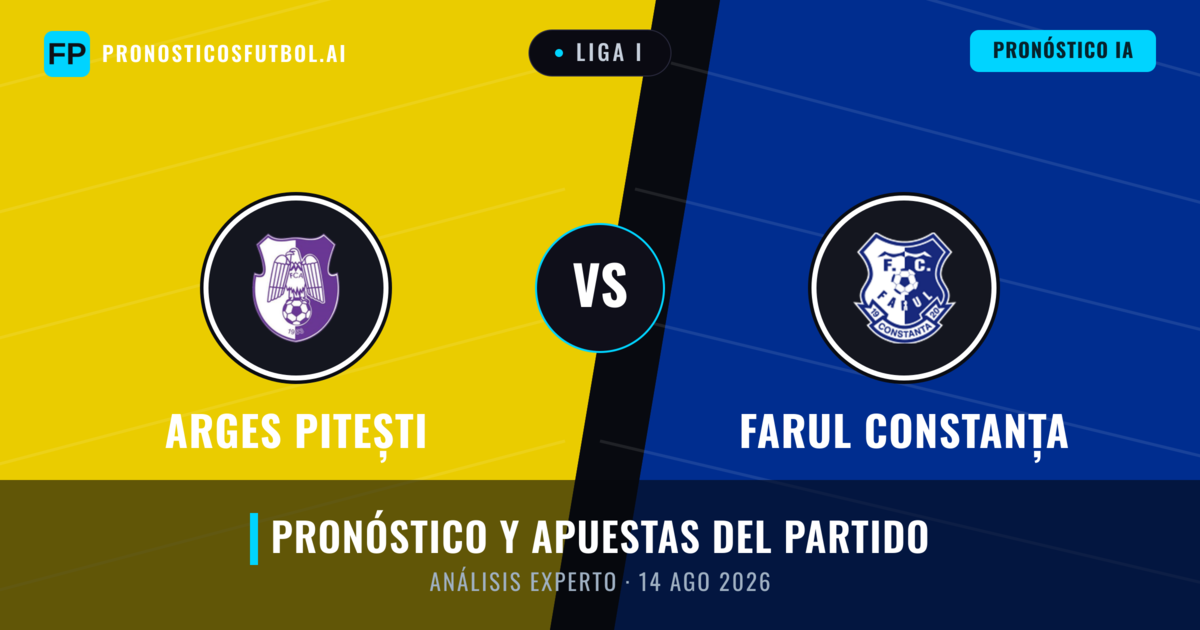 Arges Pitești vs Farul Constanța — pronóstico y previa del partido