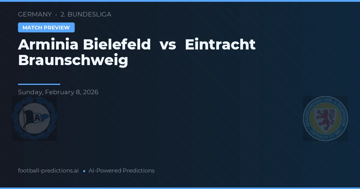 Arminia Bielefeld vs Eintracht Braunschweig — pronóstico y previa del partido