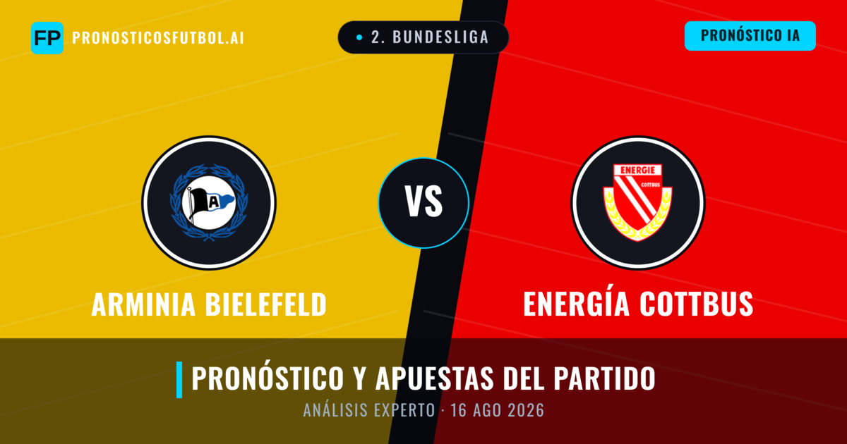 Arminia Bielefeld vs Energía Cottbus — pronóstico y previa del partido