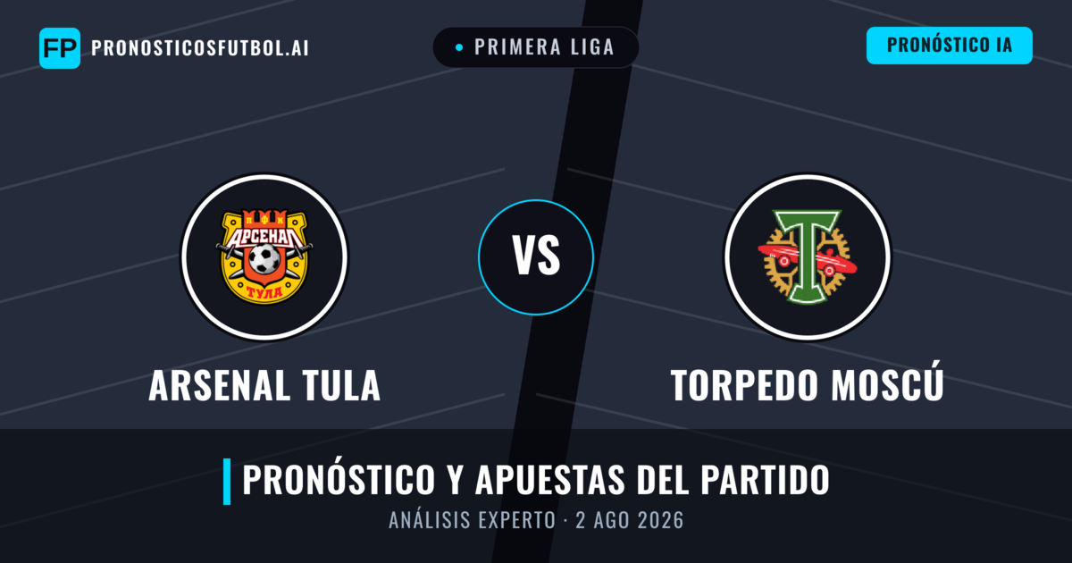 Arsenal Tula vs Torpedo Moscú — pronóstico y previa del partido