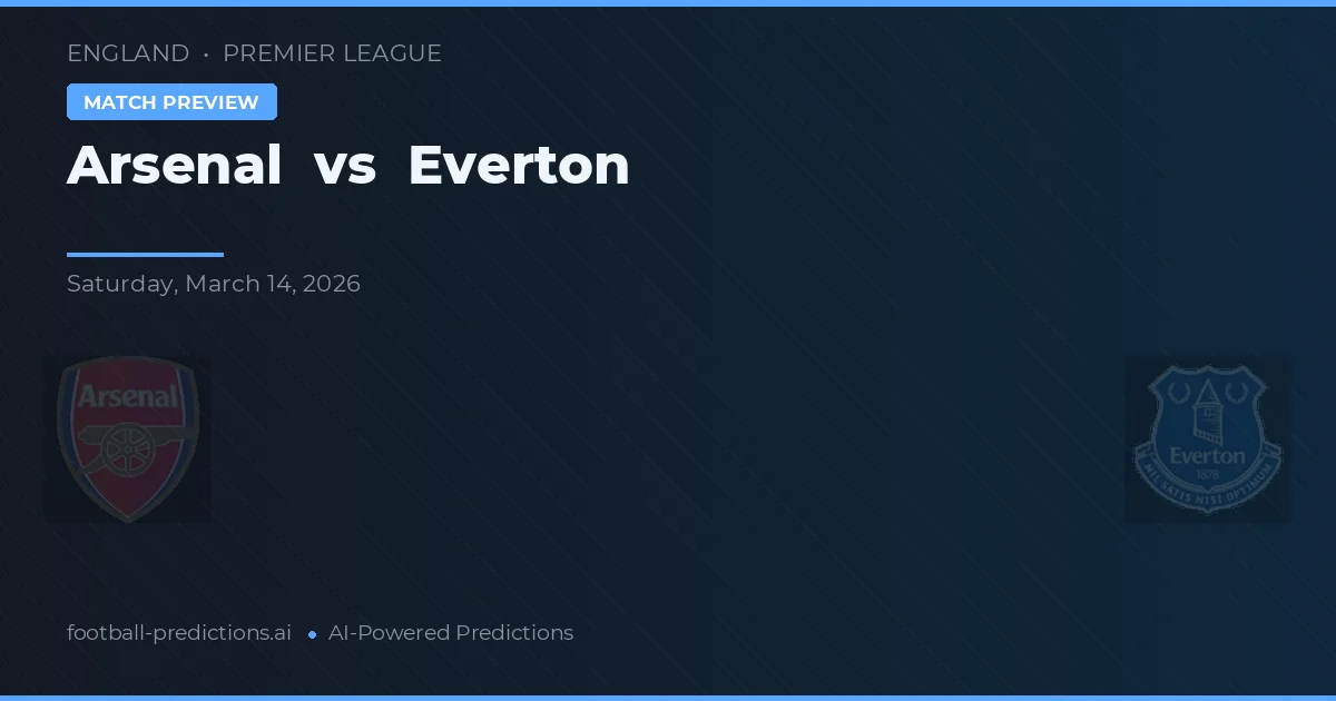 Arsenal vs Everton — pronóstico y previa del partido
