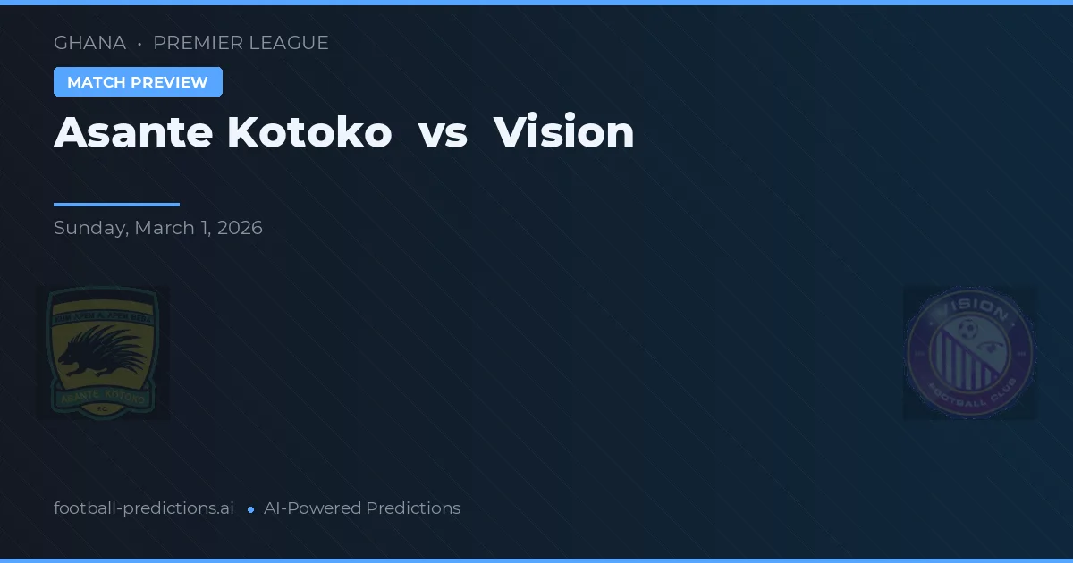 Asante Kotoko vs Visión — pronóstico y previa del partido
