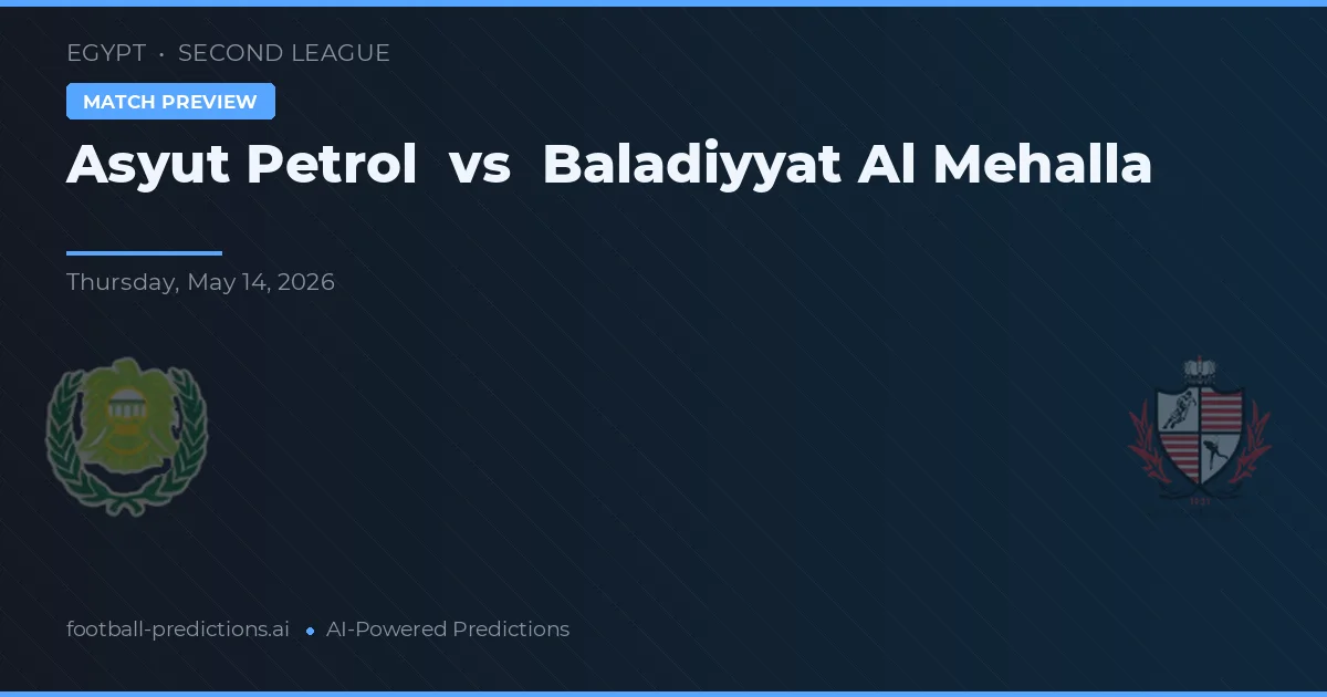 Asyut Petrol vs Baladiyyat Al Mehalla — pronóstico y previa del partido
