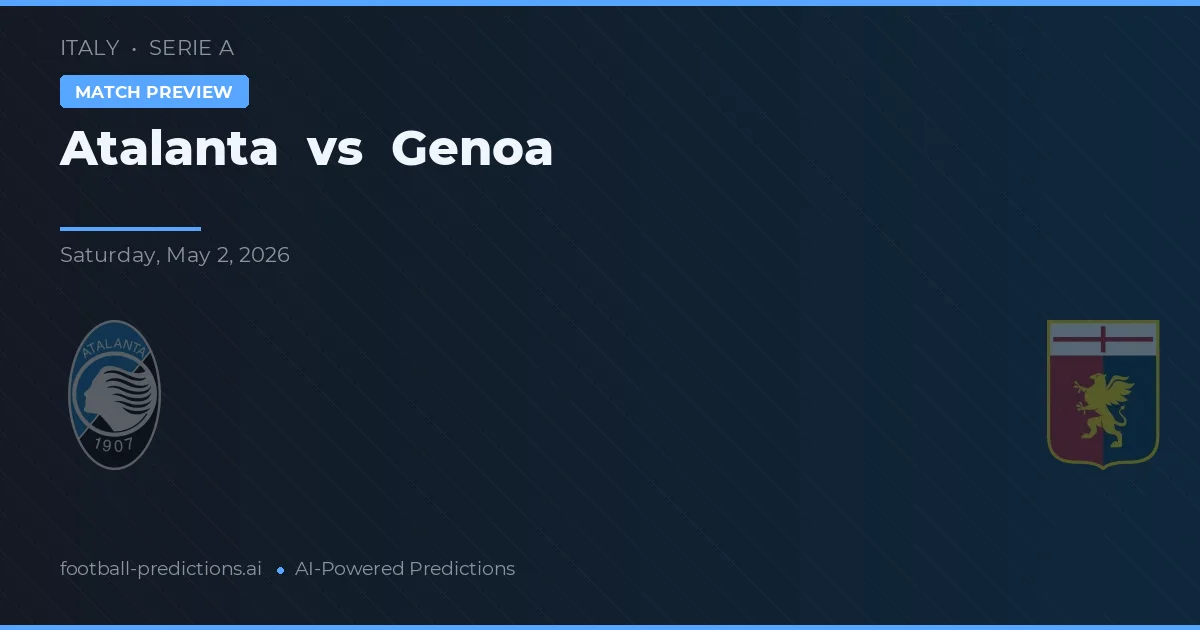 Atalanta vs Génova preview