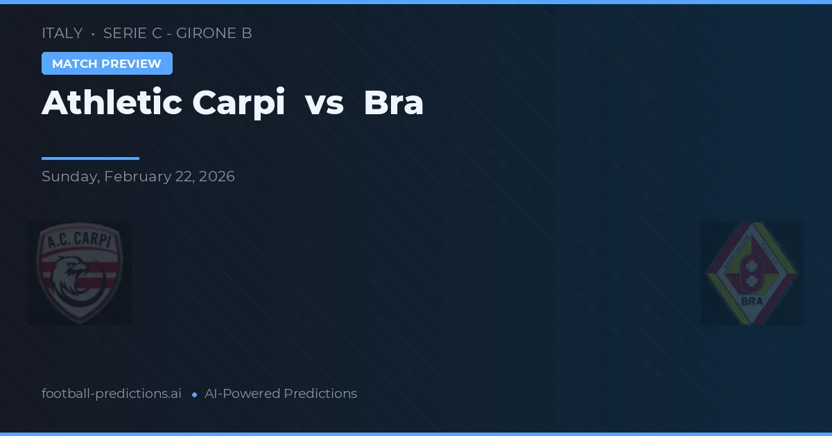 Athletic Carpi vs Brescia — pronóstico y previa del partido
