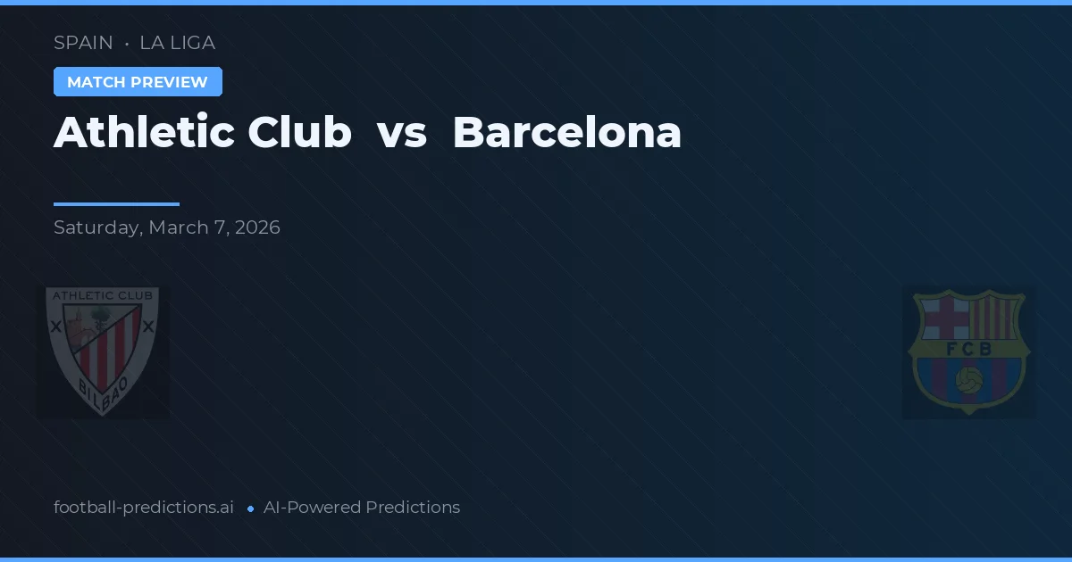 Athletic Club vs Barcelona — pronóstico y previa del partido